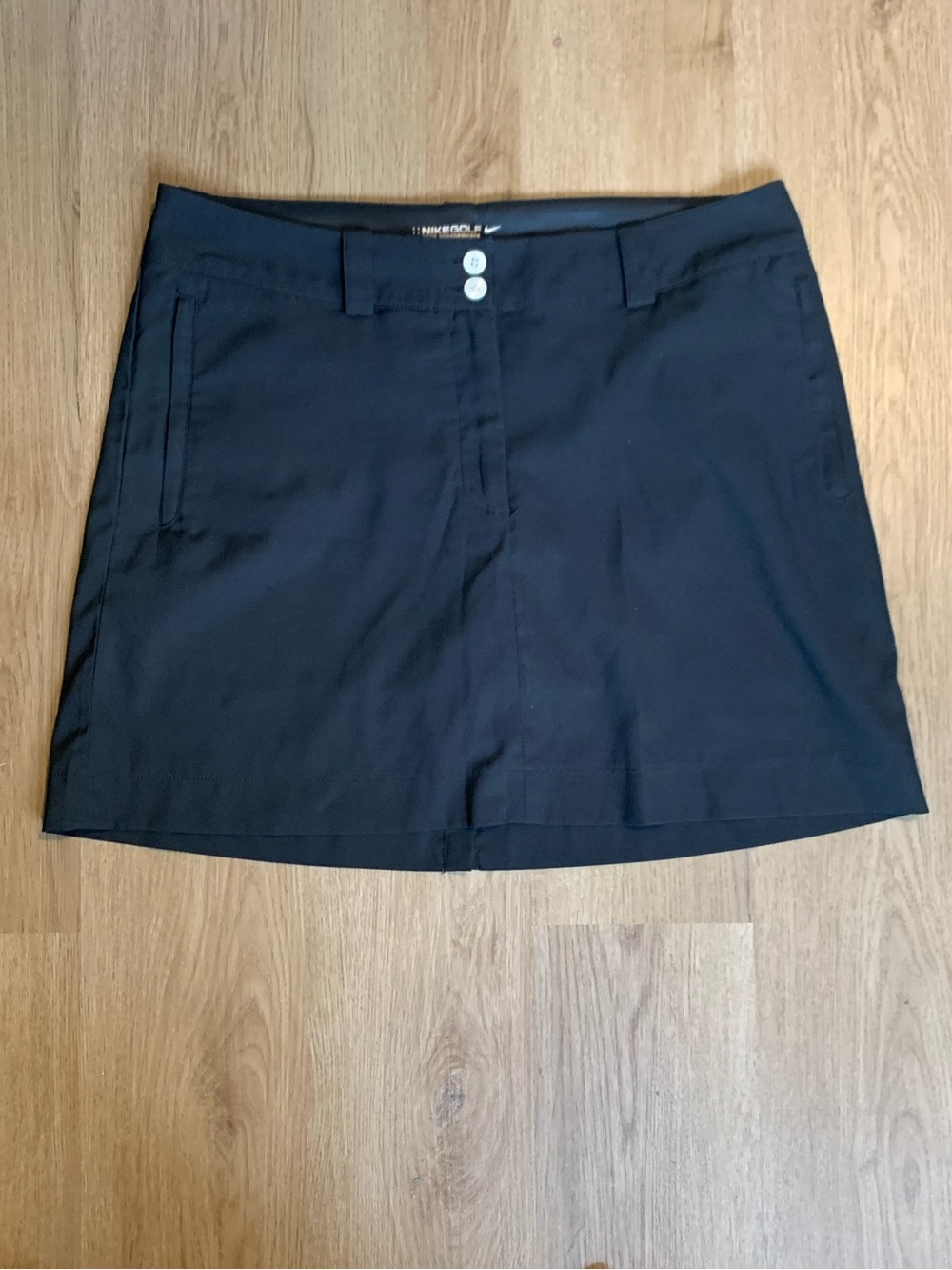 Nike Golf Tour Performance Dri Fit Black Skort Skirt Active Athletic Size 10